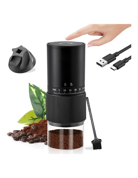 Molino de café portátil Pobugy CFT-212 recargable 30 ajustes Molino de café portátil Pobugy CFT-212 recargable 30 ajustes