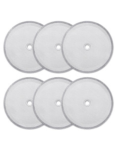 Filtros de Repuesto para Prensa Francesa Boao - 6 Piezas Acero Inoxidable 10.16 cm