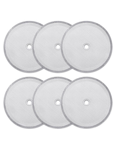Filtros de Repuesto para Prensa Francesa Boao - 6 Piezas Acero Inoxidable 10.16 cm