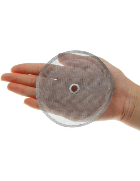 Filtros de Repuesto para Prensa Francesa Boao - 6 Piezas Acero Inoxidable 10.16 cm