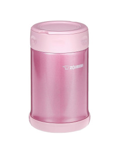 Tarro de Comida Aislado Zojirushi 482.8 ml Rosa Acero Inoxidable
