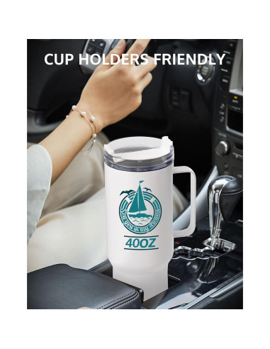 Vaso de Sublimación OFFNOVA 40oz Acero Inoxidable Blanco 4Pcs