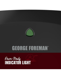 Parrilla Eléctrica George Foreman GR136B para 2 Porciones Negra 2