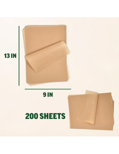 Papel de Parchment Zenlogy 23x33 cm (200 hojas) - Antiadherente