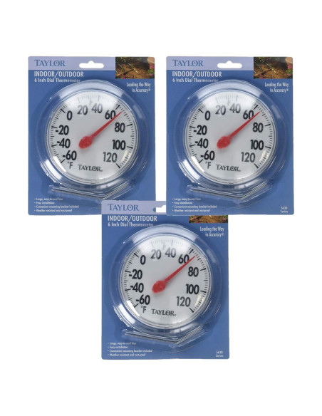 Termómetro de Dial Taylor Precision 5630 Paquete de 3