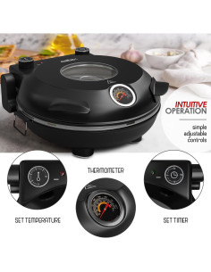 Horno Eléctrico para Pizza Eatex 12" - Temperatura 421C 2