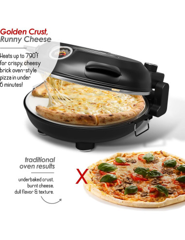 Horno Eléctrico para Pizza Eatex 12" - Temperatura 421C