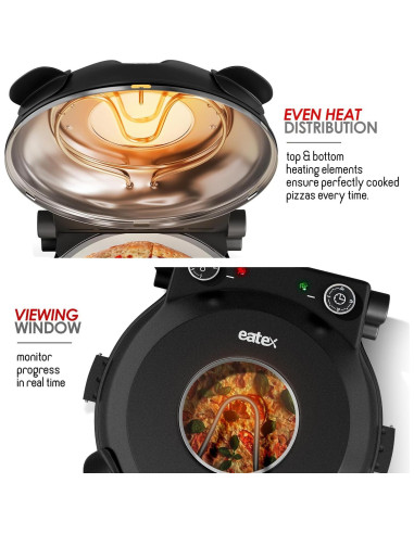 Horno Eléctrico para Pizza Eatex 12" - Temperatura 421C
