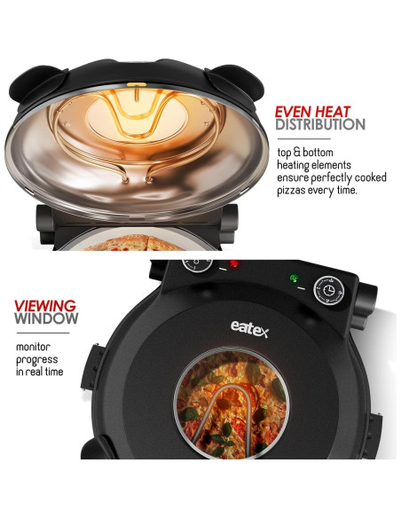 Horno Eléctrico para Pizza Eatex 12" - Temperatura 421C Horno Eléctrico para Pizza Eatex 12" - Temperatura 421C