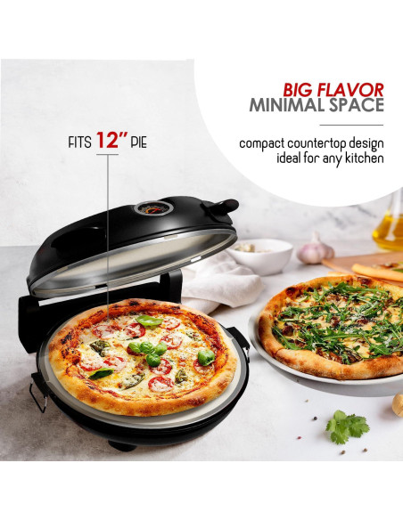 Horno Eléctrico para Pizza Eatex 12" - Temperatura 421C Horno Eléctrico para Pizza Eatex 12" - Temperatura 421C