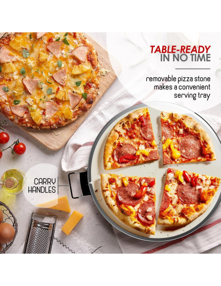 Horno Eléctrico para Pizza Eatex 12" - Temperatura 421C Horno Eléctrico para Pizza Eatex 12" - Temperatura 421C