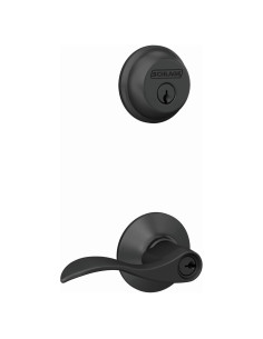 Cerradura de Cilindro Simple Schlage FB50N G Acc 622 Negro Mate