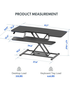 Elevador de Escritorio FlexiSpot MT137 Ajustable 106.7 cm 2