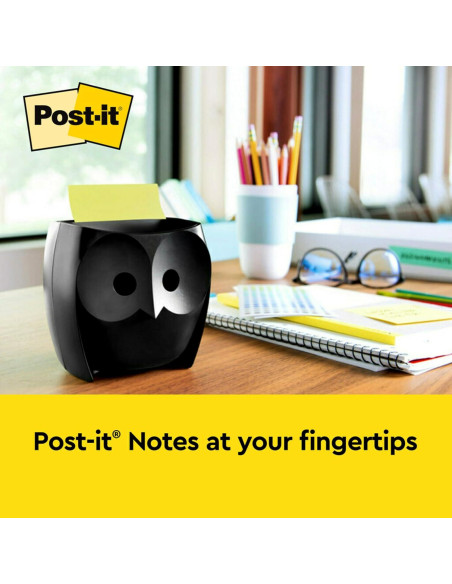 Dispensador de Notas Post-it Búho 45 Hojas 7.6x7.6cm