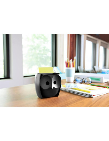 Dispensador de Notas Post-it Búho 45 Hojas 7.6x7.6cm
