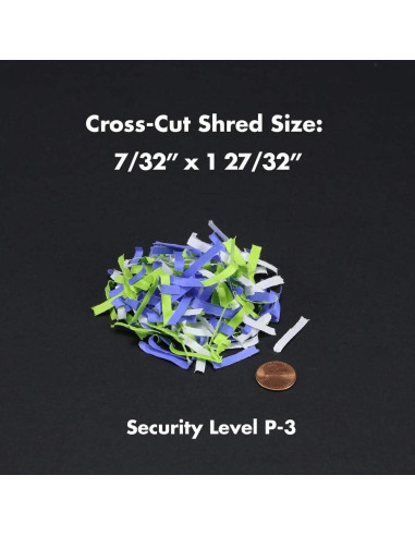 Aurora AS890C Trituradora de Papel Corte Cruzado 8 Hojas