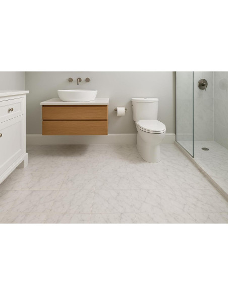 Azulejo de Mármol Carrara Tenedos 30.48x30.48 cm Mate Azulejo de Mármol Carrara Tenedos 30.48x30.48 cm Mate