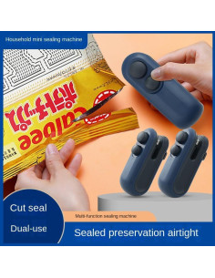 Mini Sello de Bolsas BEWITU 2 en 1 Cortador y Sellador 2