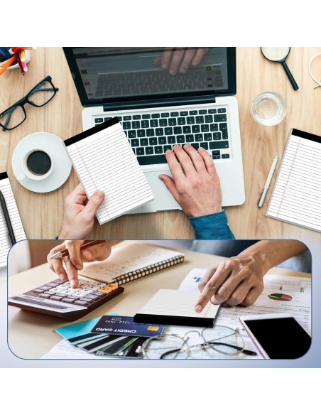 Bloc de Notas Legales Nichela 5x8" 48 Paquete 30 Hojas 80GSM