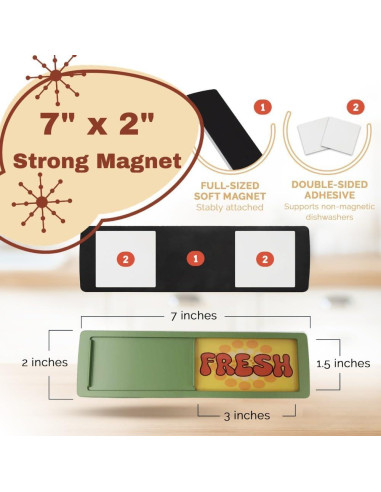 Imán Divertido Limpio/Sucio para Lavavajillas Bastante Inapropiado