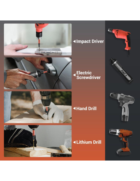Juego de 10 Puntas Cuadradas LOZAGU de Acero S2 10.16 cm
