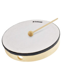 Tambor de Mano MUSICUBE 25.4 cm Madera Natural Educativo