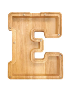 Banco de Ahorros de Madera A-Z YILE JIAFU 22.86x19.05 cm
