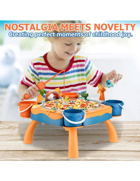 Juego de Pesca Magnético Jovarous 45 Peces 8 Cañas 0.95kg Juego de Pesca Magnético Jovarous 45 Peces 8 Cañas 0.95kg