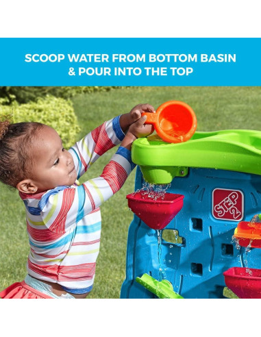 Muro de Descubrimiento de Cascadas Step2 - Mesa de Agua y Arena