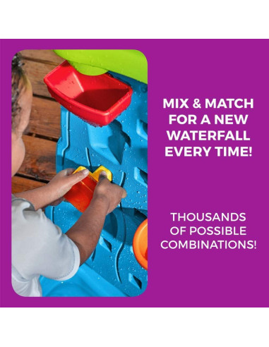 Muro de Descubrimiento de Cascadas Step2 - Mesa de Agua y Arena