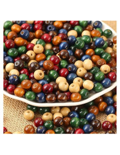 Perlas de Madera Coloridas Dahi 1000pcs 8mm para Manualidades