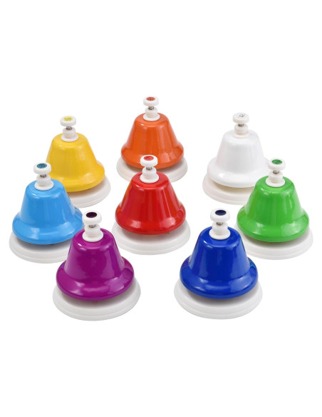 Campanas de Escritorio HILAZA 8 Notas Musicales para Niños