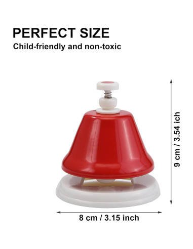 Campanas de Escritorio HILAZA 8 Notas Musicales para Niños