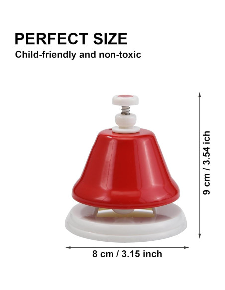 Campanas de Escritorio HILAZA 8 Notas Musicales para Niños