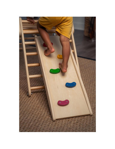 Avenlur Vicus 4 en 1 Gimnasio de Escalada de Madera para Niños