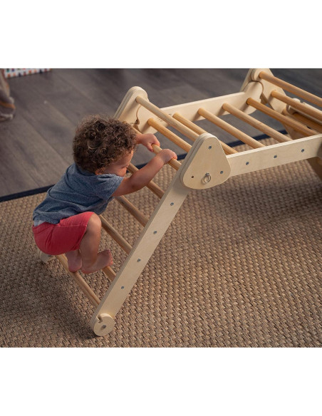 Avenlur Vicus 4 en 1 Gimnasio de Escalada de Madera para Niños