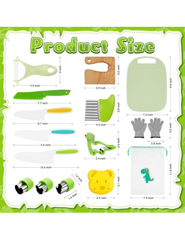 Set de Cocina Montessori 15 Piezas HAIMST para Niños