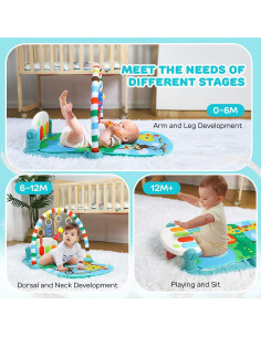 Alfombra de Juego Interactiva TOY Life para Bebés 0-12 Meses 2