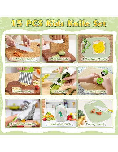 Set de Cocina Montessori 15 Piezas HAIMST para Niños