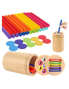 Juguetes Montessori de Madera Ranqibo para Niños 1-3 Años