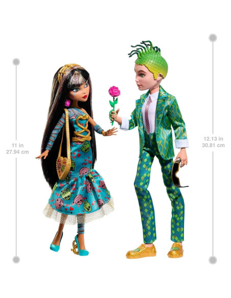 Muñecas Monster High Cleo De Nile y Deuce Gorgon 2-Pack San Valentín