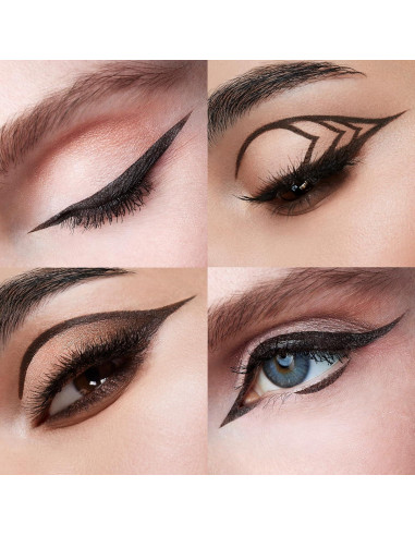 Delineador de Ojos Líquido Impermeable Stila 1 Cuenta Marrón Oscuro