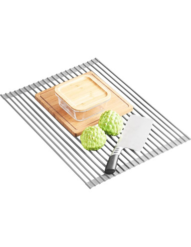 Estante de Secado de Platos Plegable Ahyuan 44.5x40 cm Gris