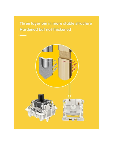 Interruptores GATERON G Black Pro 3.0 60gf 35PCS Lineales