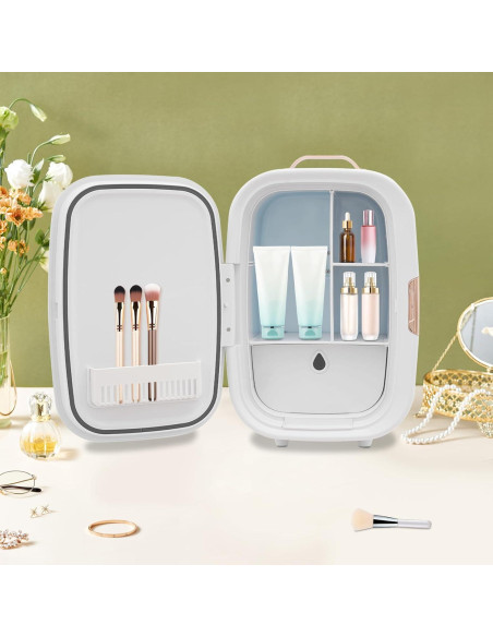 Nevera Cosmética Beuioslyr 12L Portátil con Enfriamiento y Calentamiento