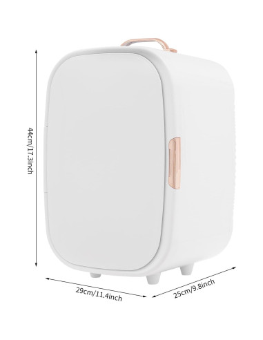 Nevera Cosmética Beuioslyr 12L Portátil con Enfriamiento y Calentamiento
