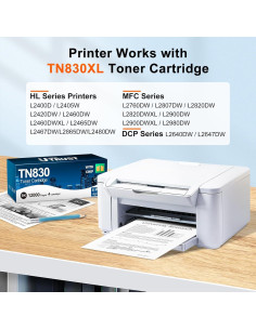 Cartucho de Tóner TN830XL Negro LEMERO UTRUST - 4 Unidades 2