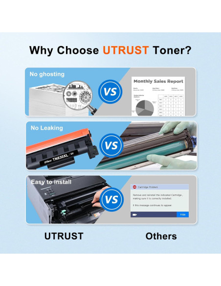 Cartucho de Tóner TN830XL Negro LEMERO UTRUST - 4 Unidades