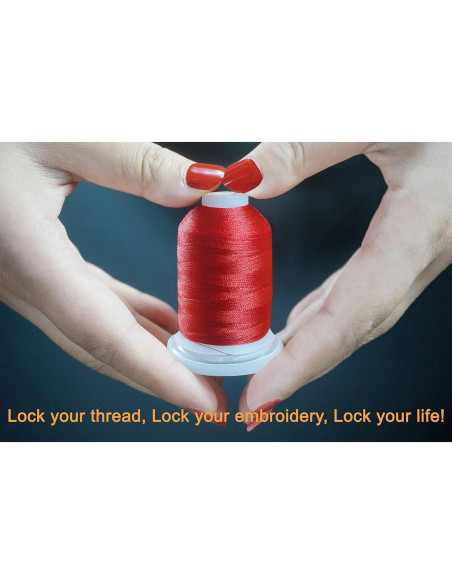 Kit de Hilos de Bordar 64 Bobinas 1000M Poliester Nuevo Brothread