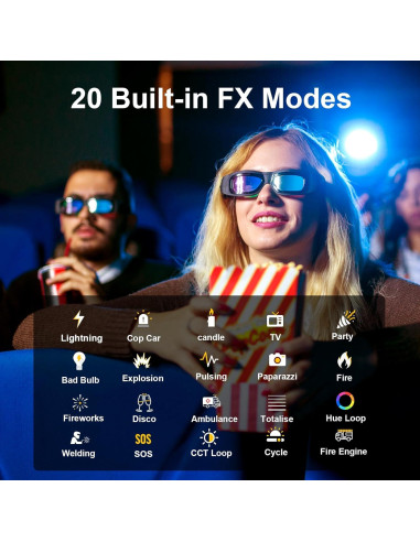 GVM 800D RGB LED Luz de Video Bi-Color 3200K-5600K